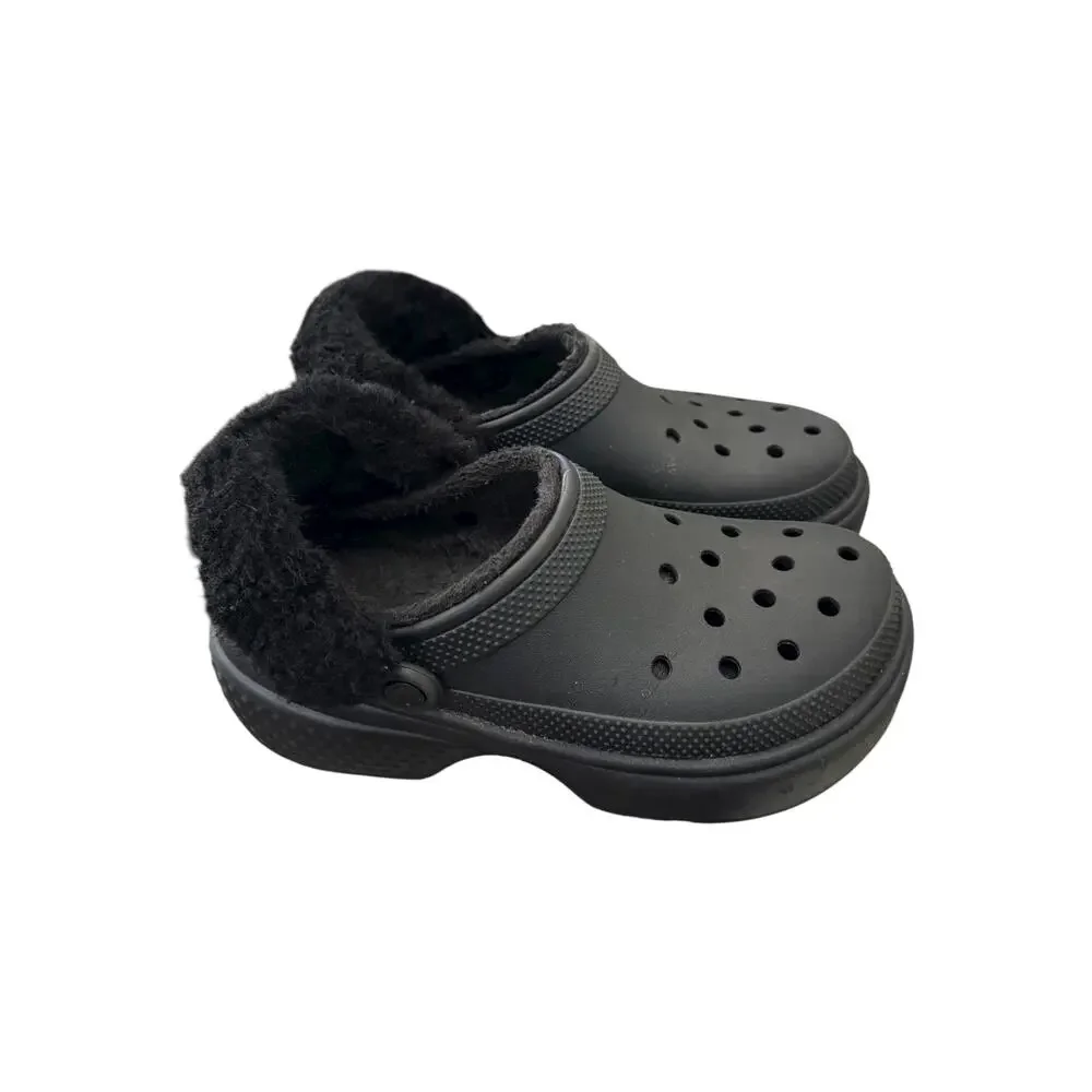 Crocs Mammoth EVO Clog Black Black Fleece Lined M8 W10 Style 12878